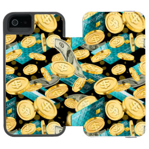 Money Pattern 2 Incipio Watson™ iPhone 5 Geldbörsen Hülle