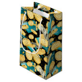 Money Pattern 2 Kleine Geschenktüte (Rückseite Schrägansicht)