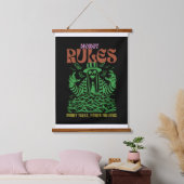 Money Rules: The Green Reaper of Wealth Wandteppich Mit Holzrahmen (Schlafzimmer)