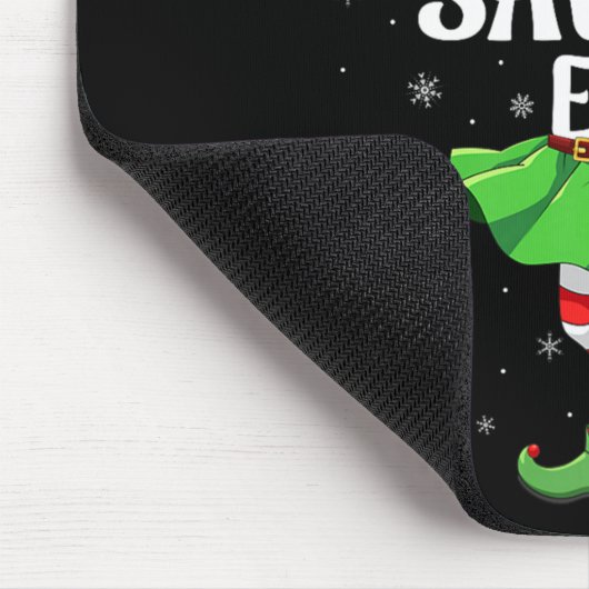 Money Saving Elf Christmas Girls Women Elf Squad X Mousepad (Ecke)