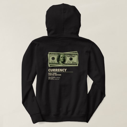 Money Streetwear Pullover with Dollar Design (Design Rückseite)