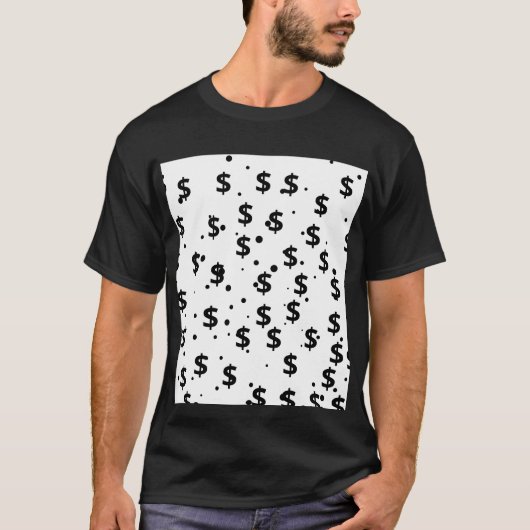 Money Talks" – Bold Dollar Sign Graphic T-Shirt (Vorderseite)