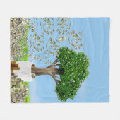Money Tree Blanket Fleecedecke (Vorderseite (Horizontal))