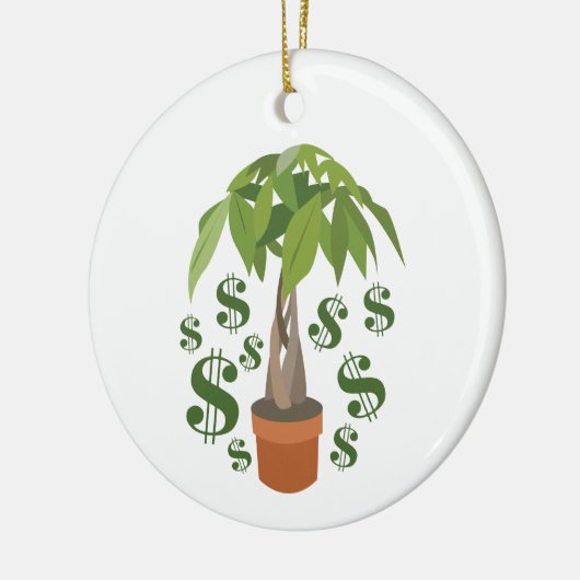 Money Tree Keramik Ornament (Links)