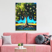 Money Tree Prosperity Wealth Abundance Blessing Leinwanddruck (Insitu (Wohnzimmer))