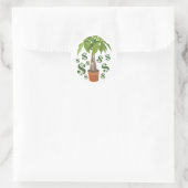 Money Tree Runder Aufkleber (Tasche)