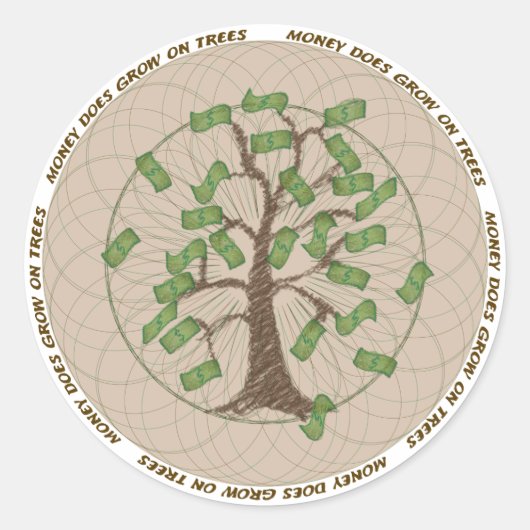 Money Tree Sticker (Vorderseite)