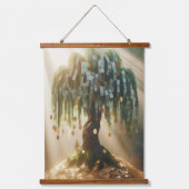 Money Tree Wandteppich Mit Holzrahmen (Vorderseite)