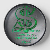 Money Wall Clock Uhr (Vorderseite)