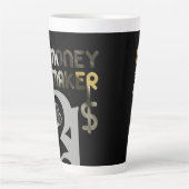 MONEYMAKER Latte Tasse Abstrakt Räume Zuhause Schw (Vorderseite)