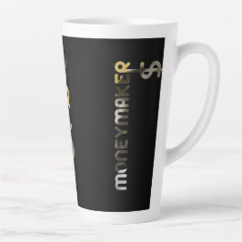 MONEYMAKER Latte Tasse Abstrakt Räume Zuhause Schw