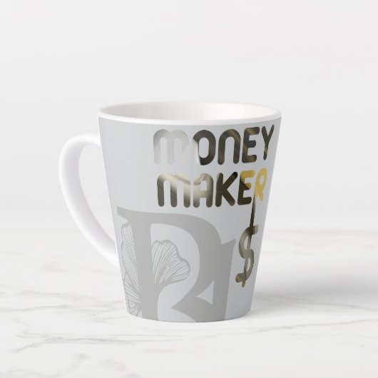 MONEYMAKER Latte Tasse Abstrakt Räume Zuhause Schw (Linke Ecke)