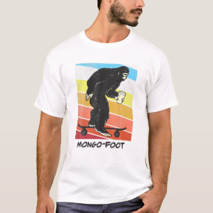 Mongo Foot Bigfoot Sasquatch Skateboard Skaten Wi T-Shirt