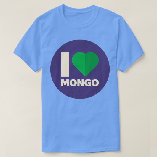 MongoDB I Liebe Mongo T-Shirt (Design vorne)