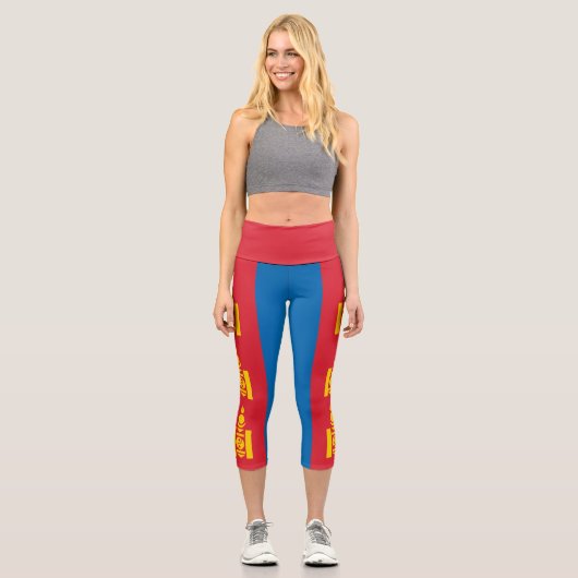 Mongolei Capri Leggings (Vorderseite)