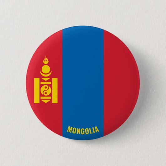 Mongolei Charming Patriotic Button (Vorderseite)