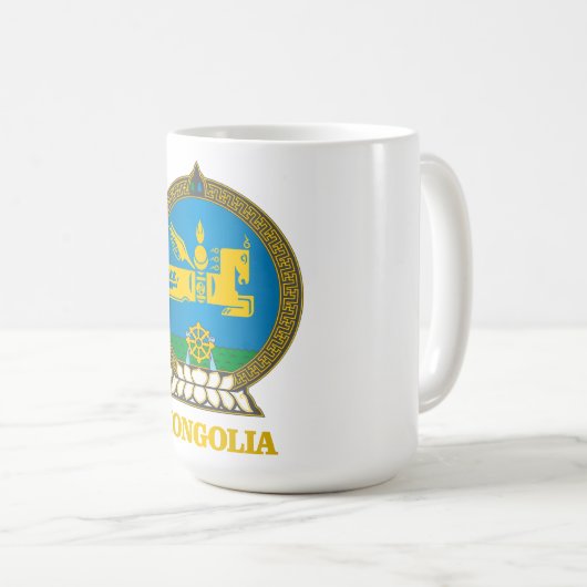 Mongolei COA Kaffeetasse (VorderseiteRechts)
