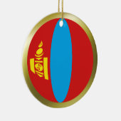 Mongolei Flag Ornament (Rechts)