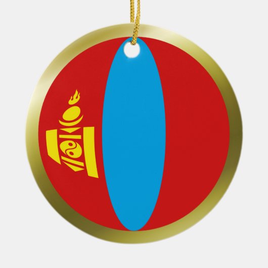 Mongolei Flag Ornament (Vorne)