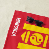 Mongolei Flag Splendid Patriotic Strandtuch (Beispiel)