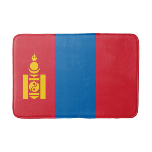 Mongolei-Flagge Badematte