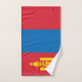 Mongolei-Flagge Badhandtuch Set (Handtuch)