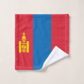 Mongolei-Flagge Badhandtuch Set (Waschlappen)