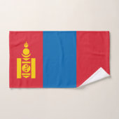 Mongolei-Flagge Badhandtuch Set (Handtuch)