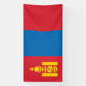 Mongolei-Flagge Banner (Vertikal)