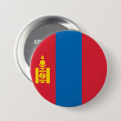 Mongolei-Flagge Button (Vorne & Hinten)