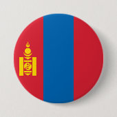 Mongolei-Flagge Button (Vorderseite)