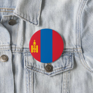 Mongolei-Flagge Button