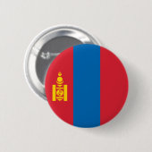 Mongolei-Flagge Button (Vorne & Hinten)