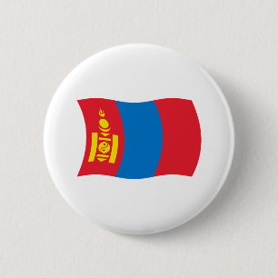 Mongolei-Flagge-Button Button