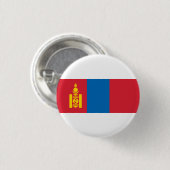 Mongolei, Flagge der Mongolei Button (Vorne & Hinten)