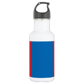 Mongolei-Flagge Edelstahlflasche (Vorderseite)