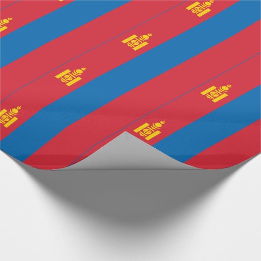 Mongolei-Flagge Geschenkpapier (Ecke)