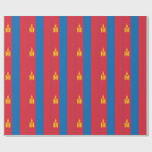 Mongolei-Flagge Geschenkpapier (Flach)