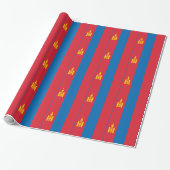 Mongolei-Flagge Geschenkpapier (Ungerollt)