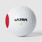 Mongolei-Flagge Golfball (Logo)