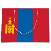 Mongolei-Flagge Große Geschenktüte (Vorderseite)