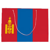 Mongolei-Flagge Große Geschenktüte (Rückseite)