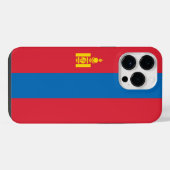 Mongolei-Flagge iPhone Hülle (Rückseite (Horizontal))