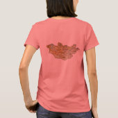 Mongolei-Flagge + Karten-T - Shirt (Rückseite)