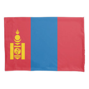Mongolei-Flagge Kissenbezug