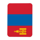 Mongolei-Flagge Magnet (Vertikal)