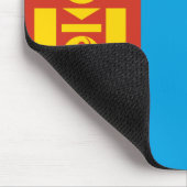 Mongolei-Flagge Mousepad (Ecke)