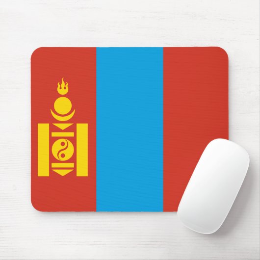 Mongolei-Flagge Mousepad (Mit Mouse)