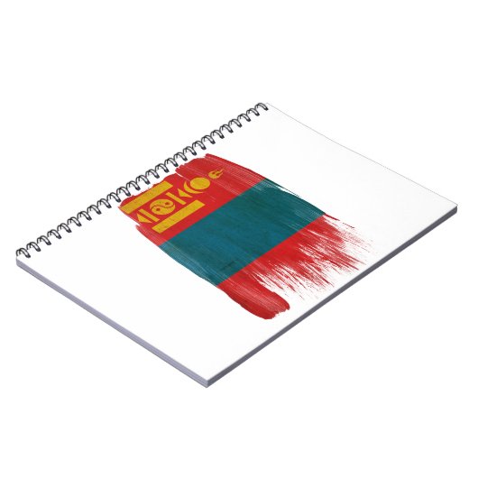 Mongolei-Flagge Notizblock (Linke Seite)