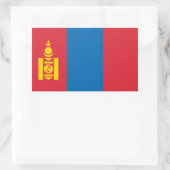 Mongolei-Flagge Rechteckiger Aufkleber (Tasche)